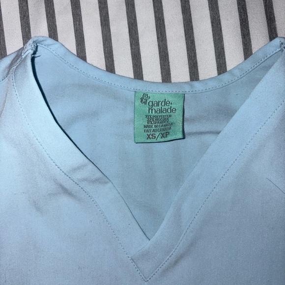 Light Blue Women's Scrub Set - Picture 2 of 3